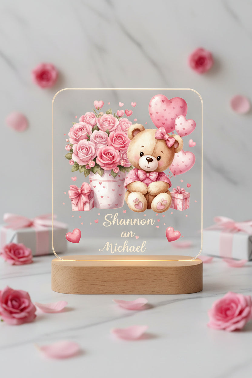 Veilleuse personnalisée pour bébé et enfant – Lampe prénom pour chambre de bébé, décoration de chambre de nouveau-né, cadeau lumineux pour la maison.