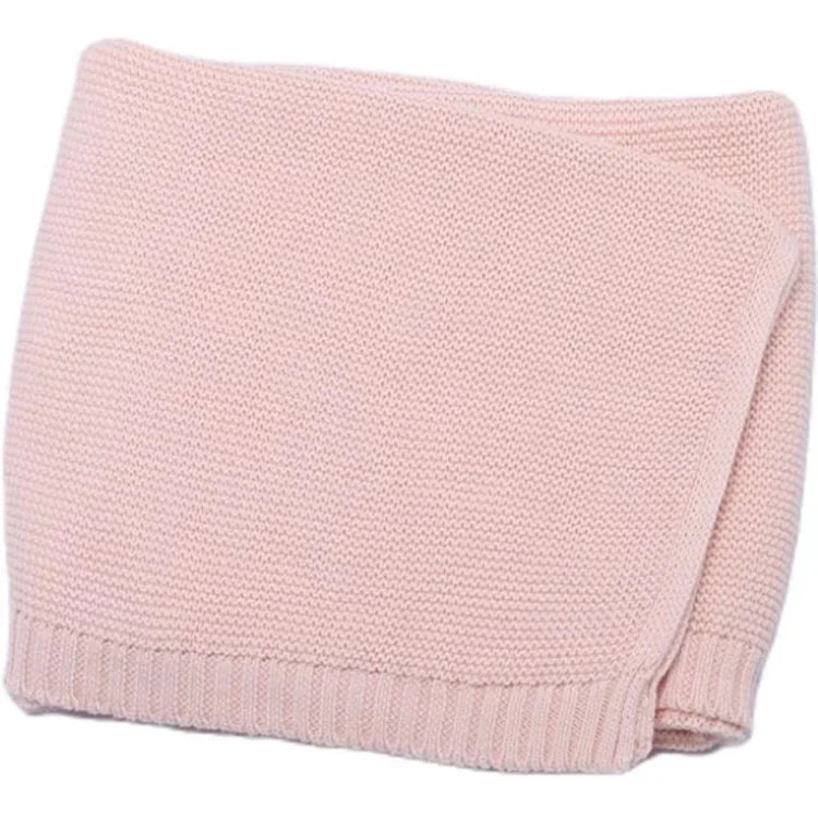 Personalized baby blanket with embroidered name, knitted baby blanket, newborn gift, new mom gift, baby girl or boy newborn gift.