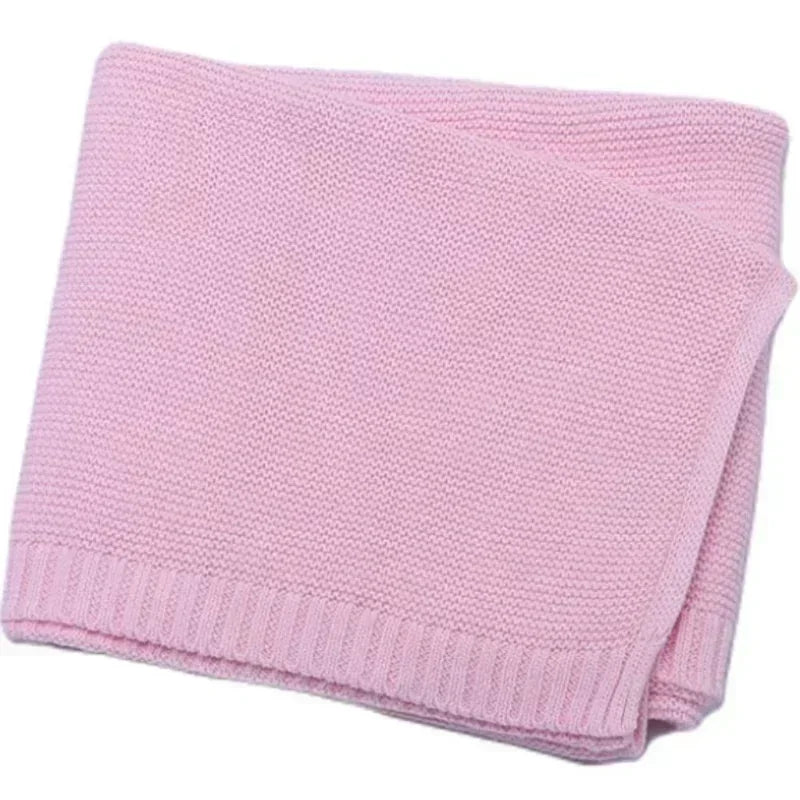Personalized baby blanket with embroidered name, knitted baby blanket, newborn gift, new mom gift, baby girl or boy newborn gift.