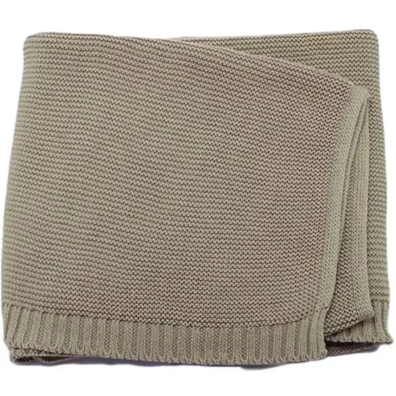 Personalized baby blanket with embroidered name, knitted baby blanket, newborn gift, new mom gift, baby girl or boy newborn gift.